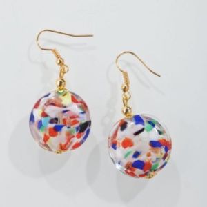 Rainbow Drop Earrings handmade in Murano, Italy